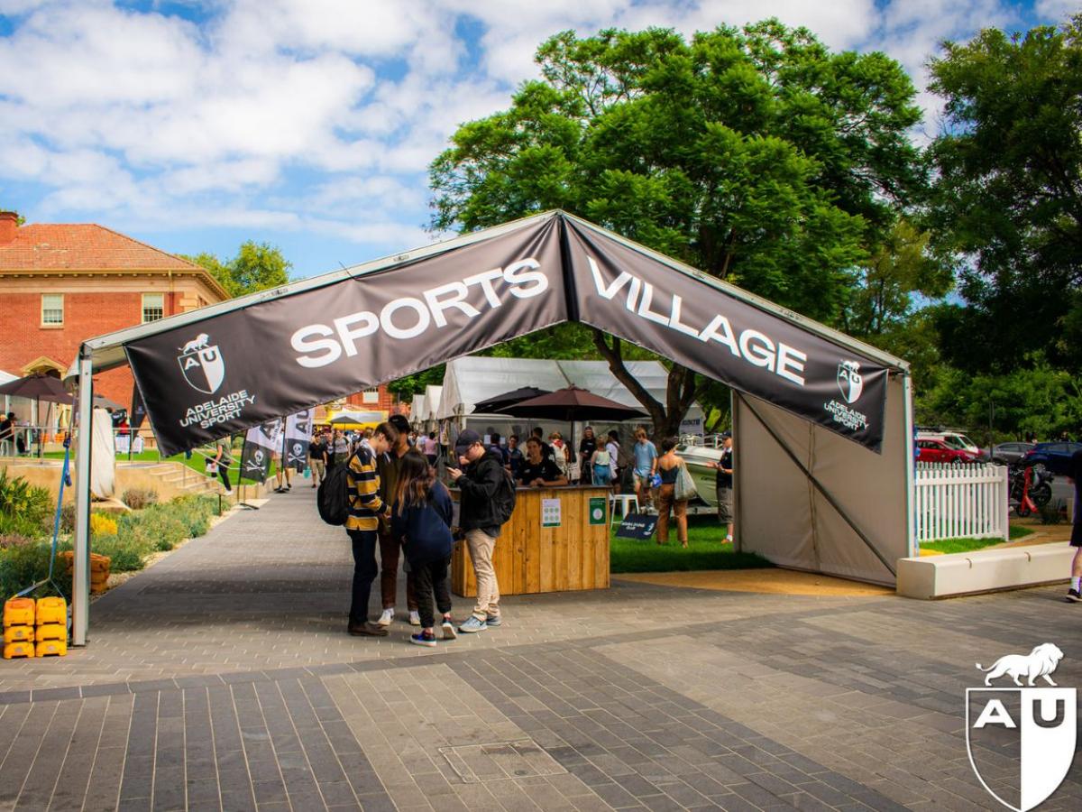 AU Sports Village entrance on Festival Drive
