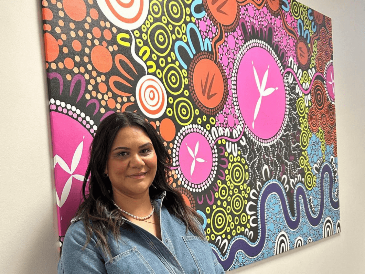 Kaurna, Ngarrindjeri, Narungga, and Wirangu artist, Gabriel Stengle