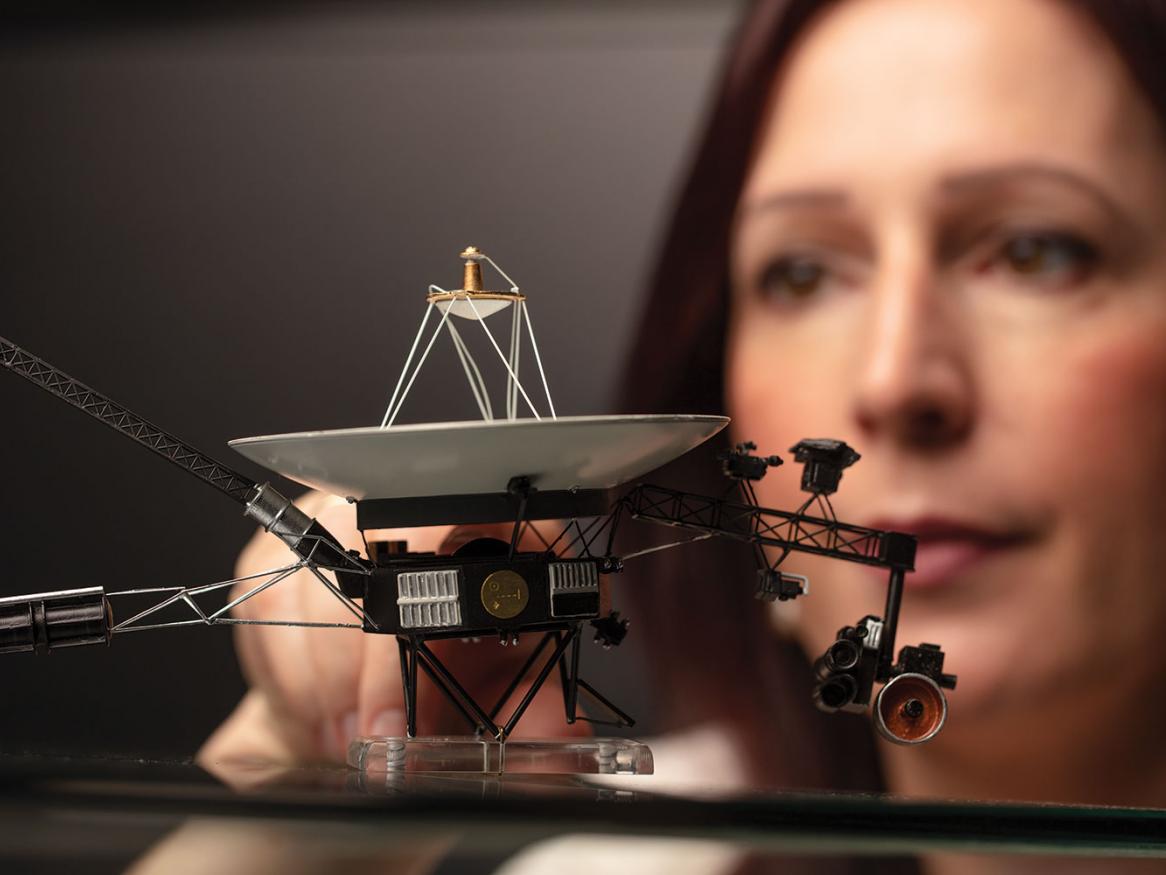 Kimberley Clayfield with satellite