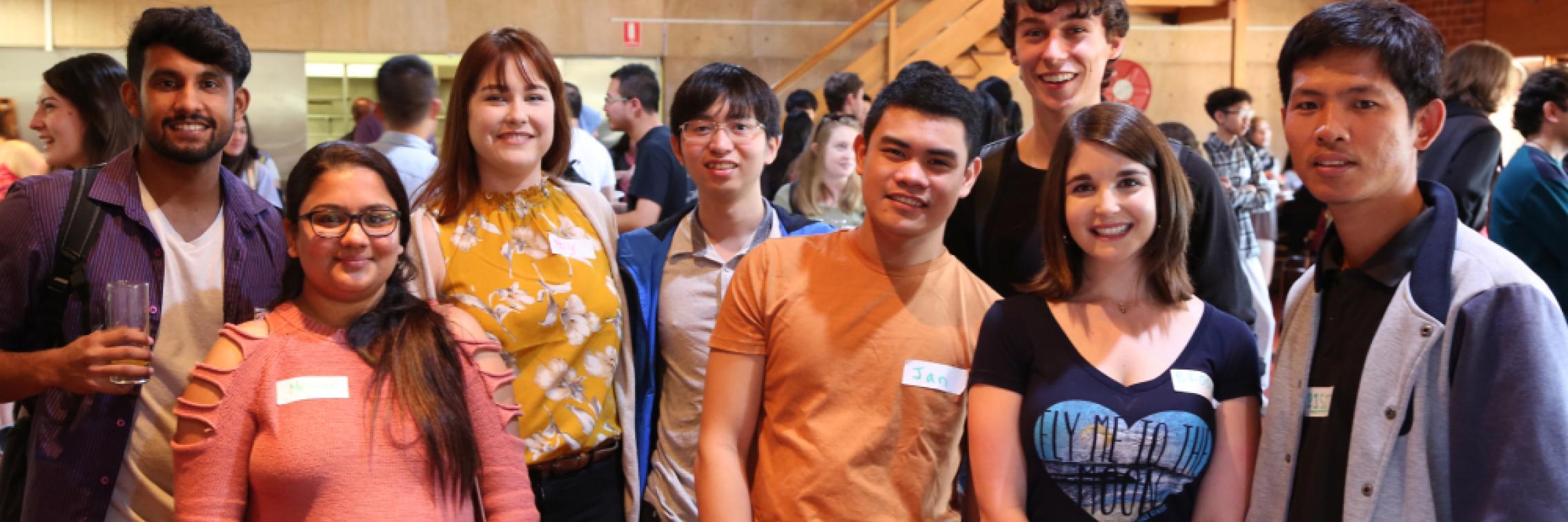 Members of the Global IQ connect group gathered together at a group function