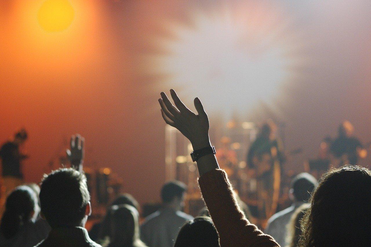 Audience at a gig