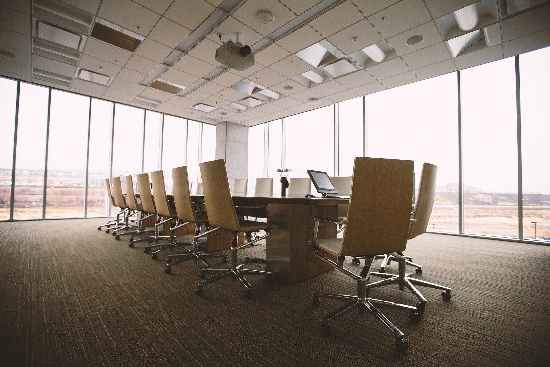 Conference room with chairs.
