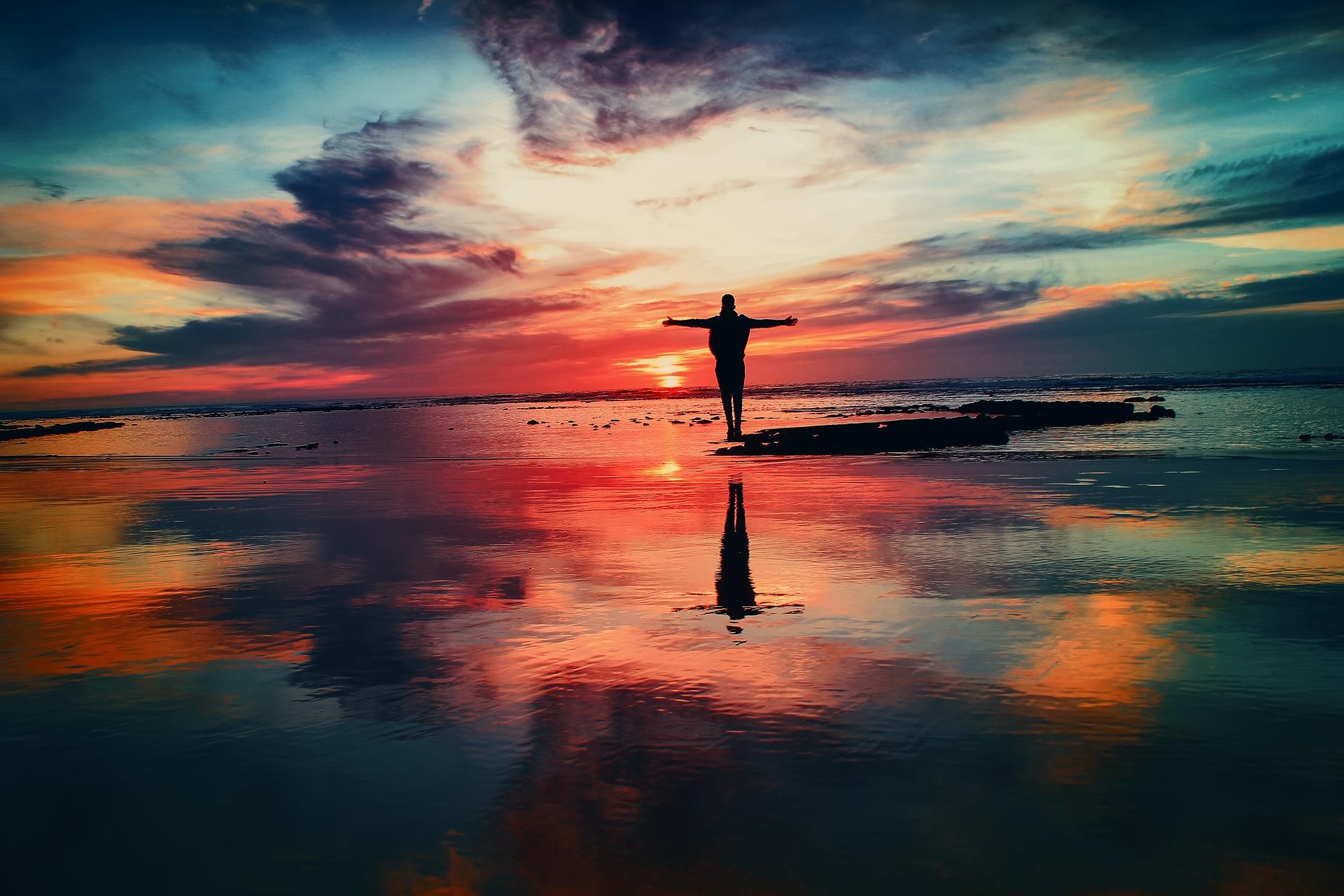 An ocean sunset
