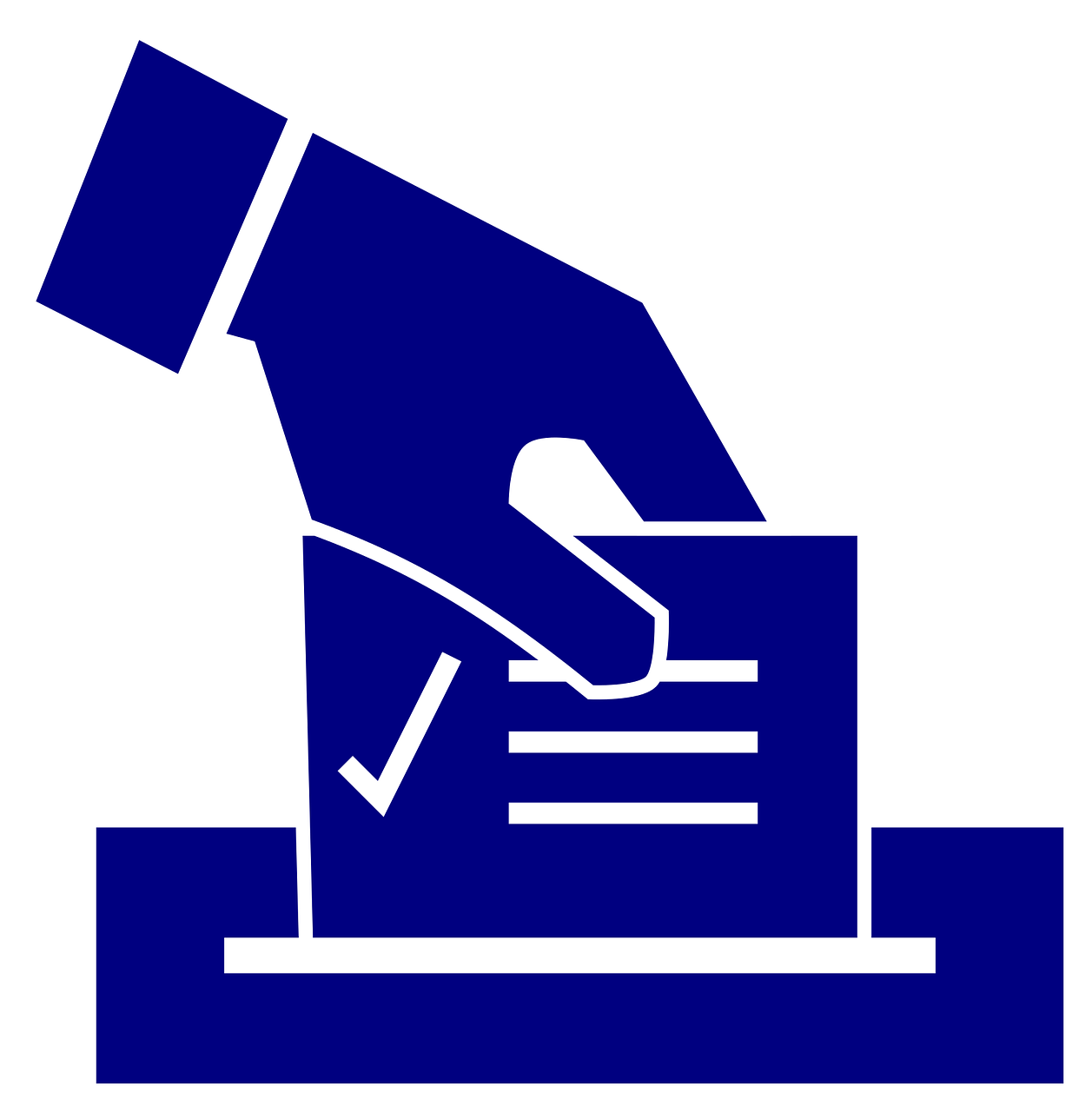 A voting ballot box
