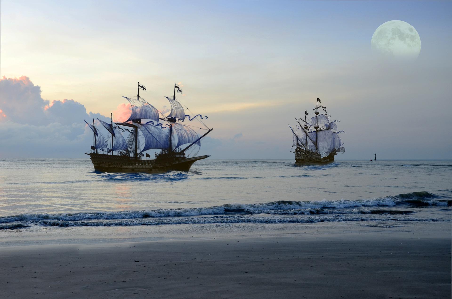Ship at sea