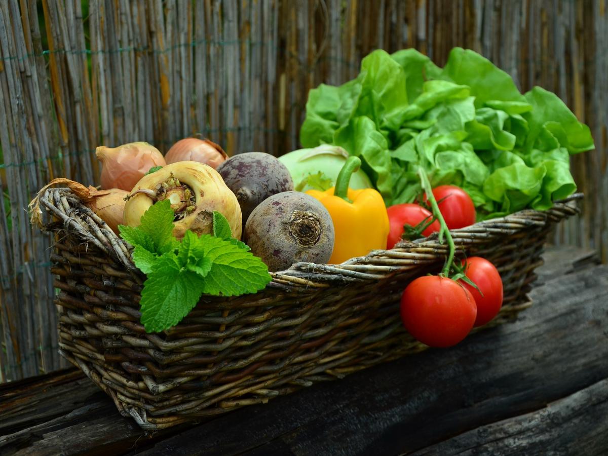 A box of vegetables