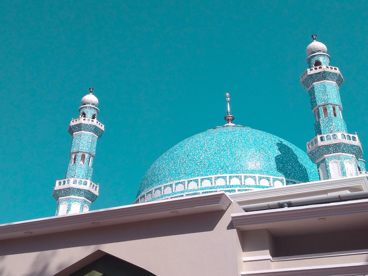 The dome of a mosque.