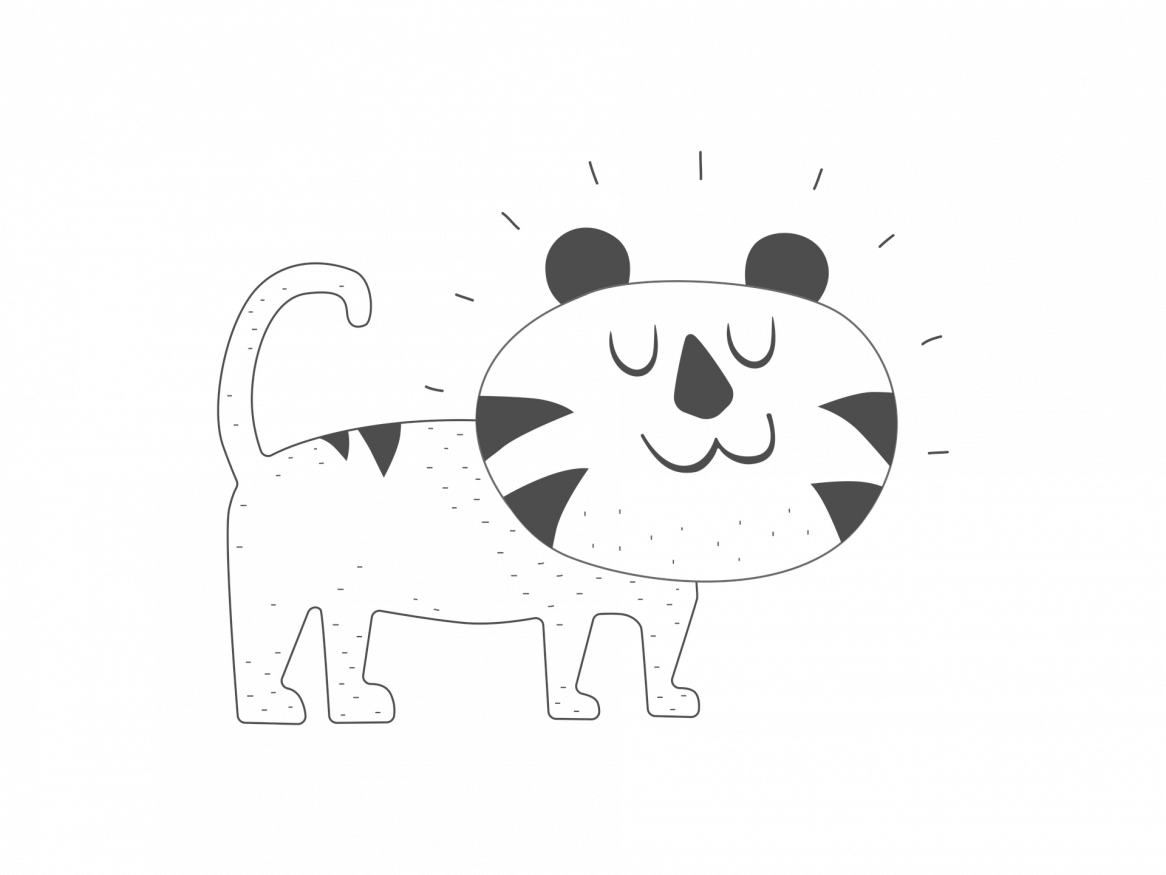 tiger drawing