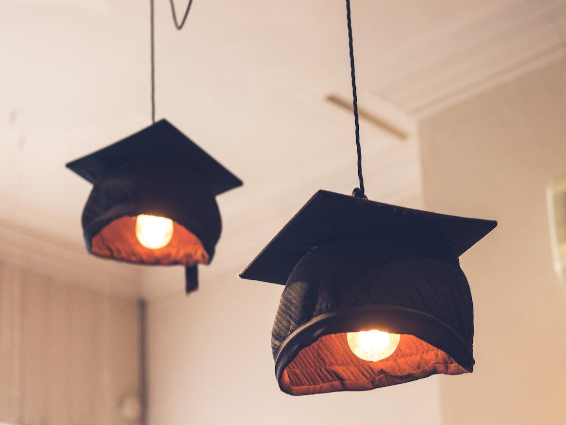 Grad cap lamps