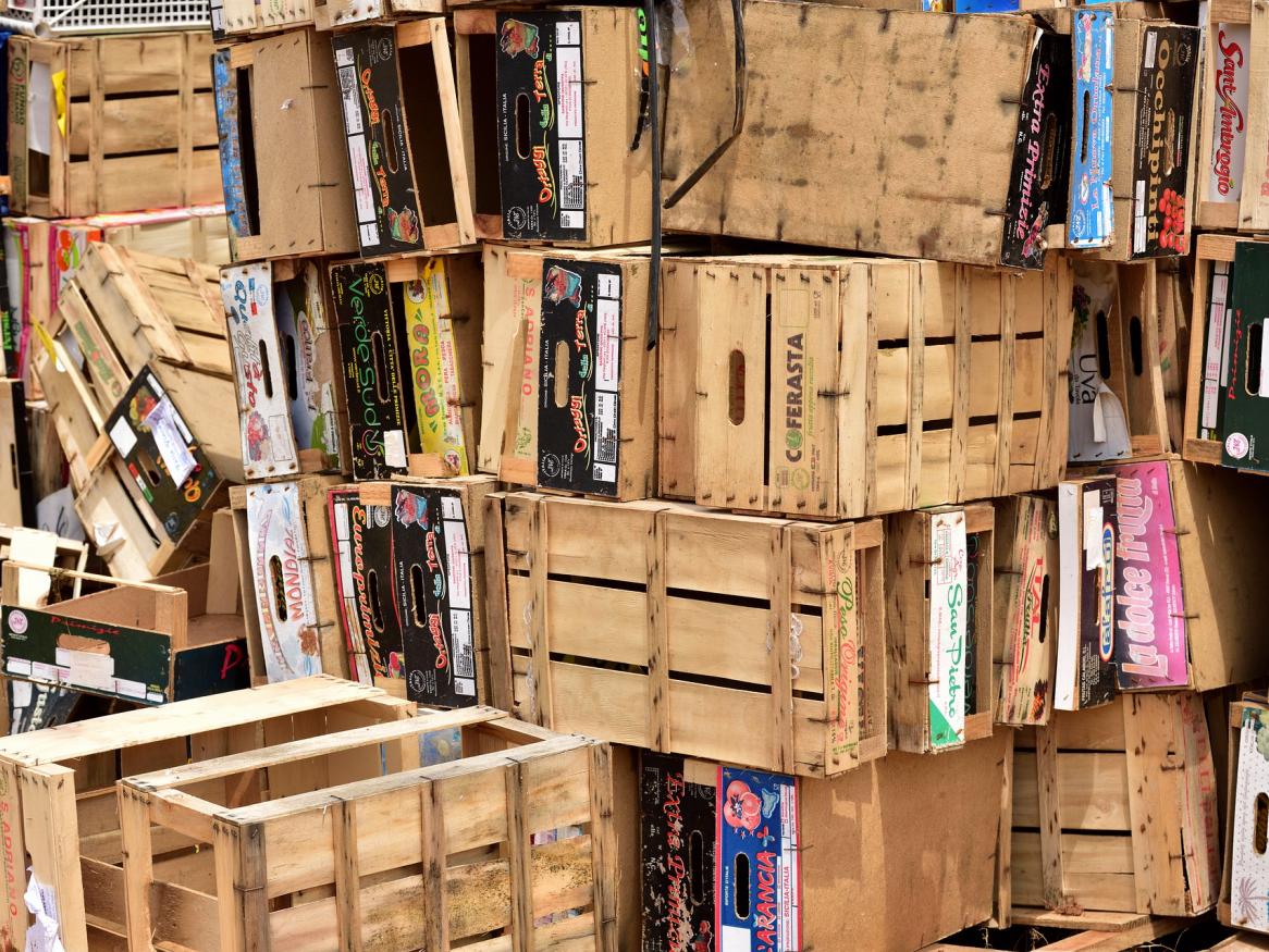 Boxes full of books