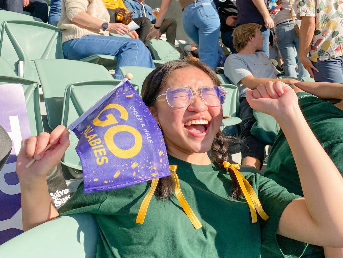 Me, at the Rugby Championship (photo by Asirah)