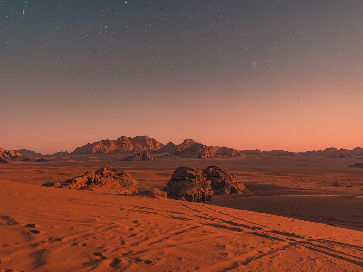 Sand dunes.