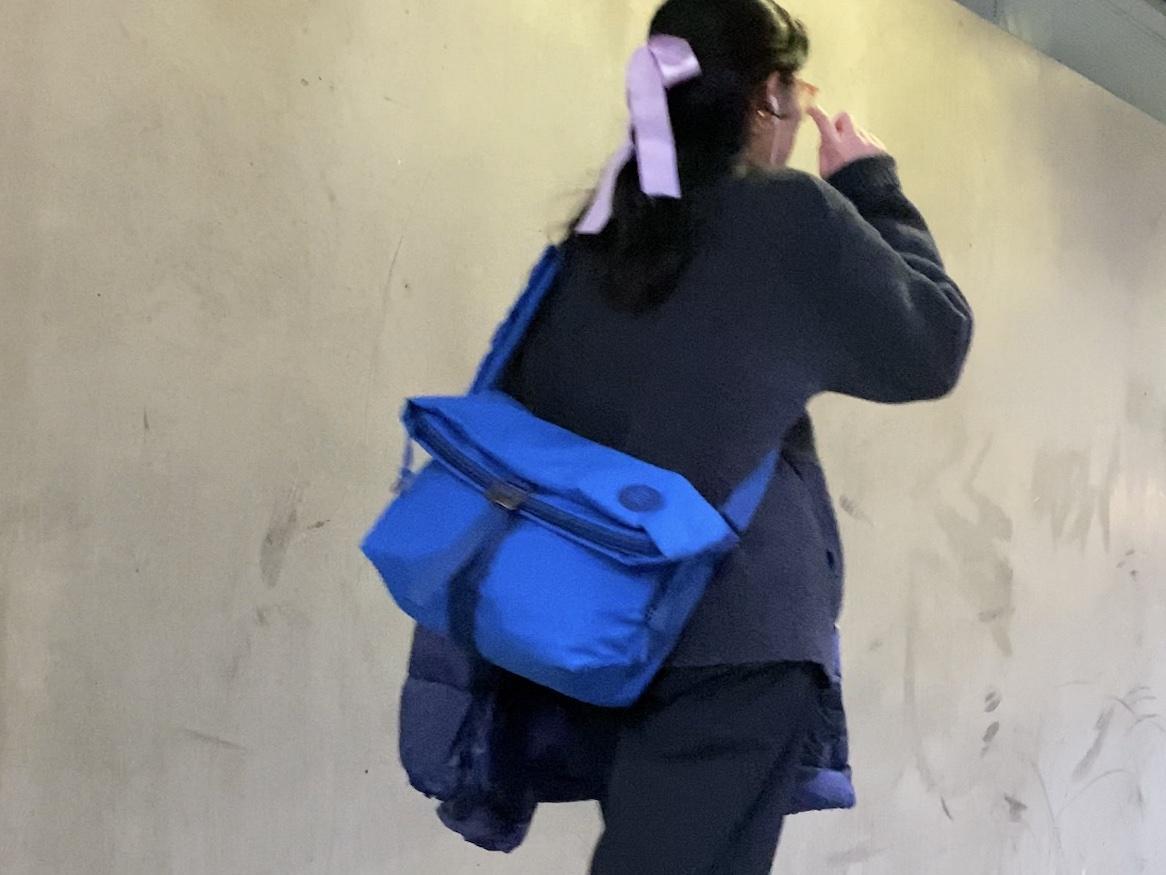 Me carrying my Crumpler bag.