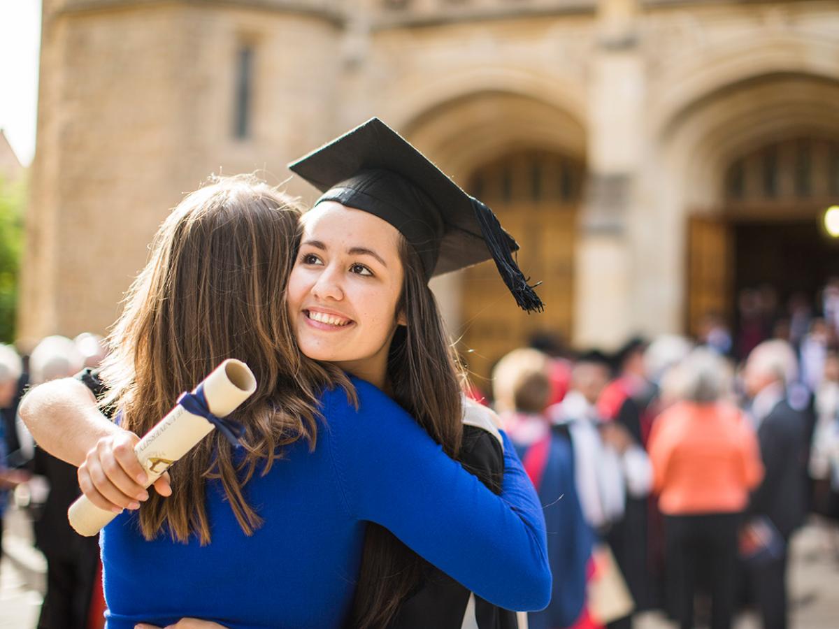 Student graduating