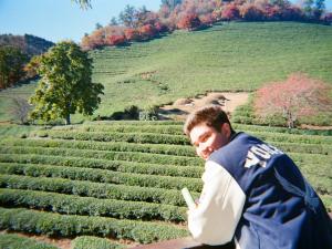Rhys at a tea farm