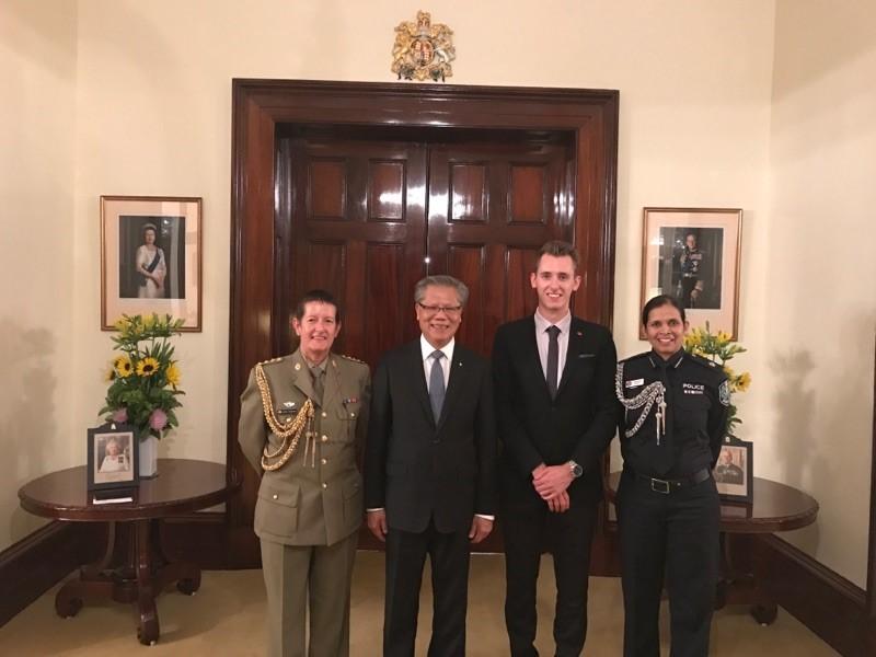 Ryan with HE the Hon Hieu Van Le AC Governer of South Australia at Government House