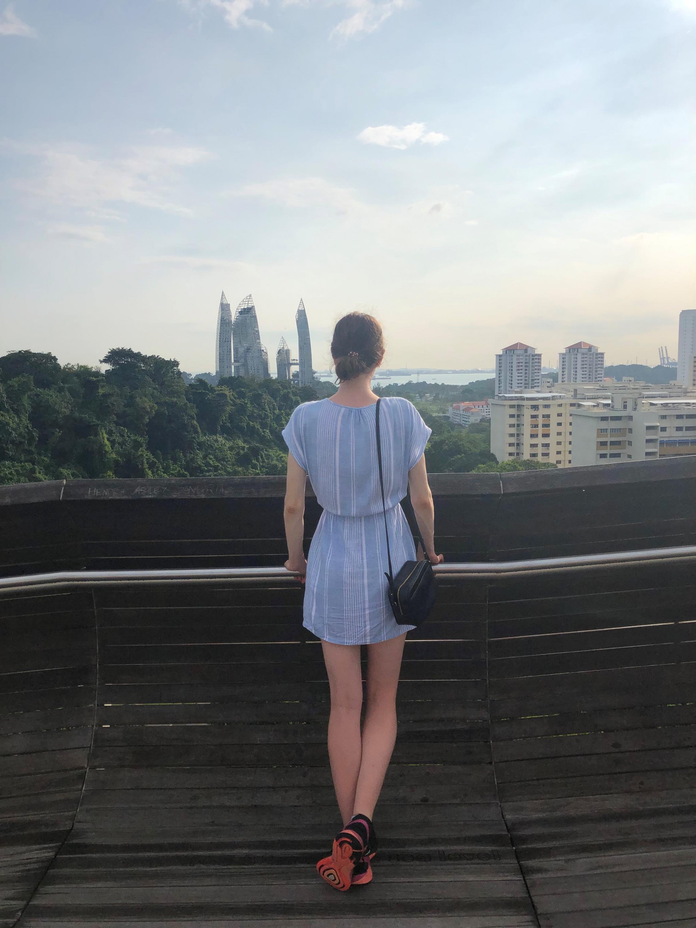 Bridget Smart overlooking Singapore