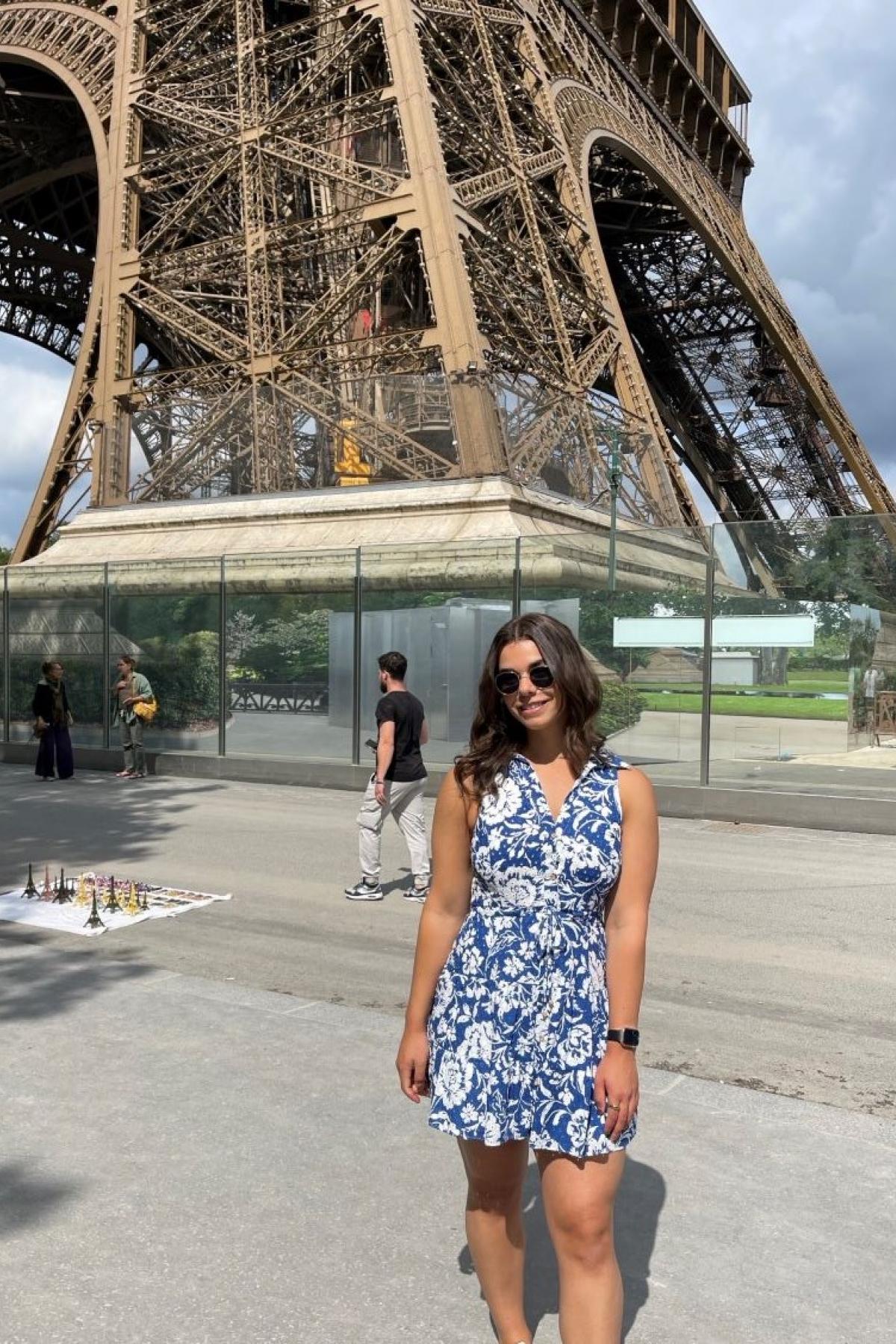 Mia near Eiffel Tower, Paris (2023)