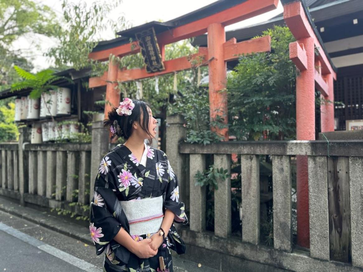 Xizi Wang in Kyoto, Japan (2024)