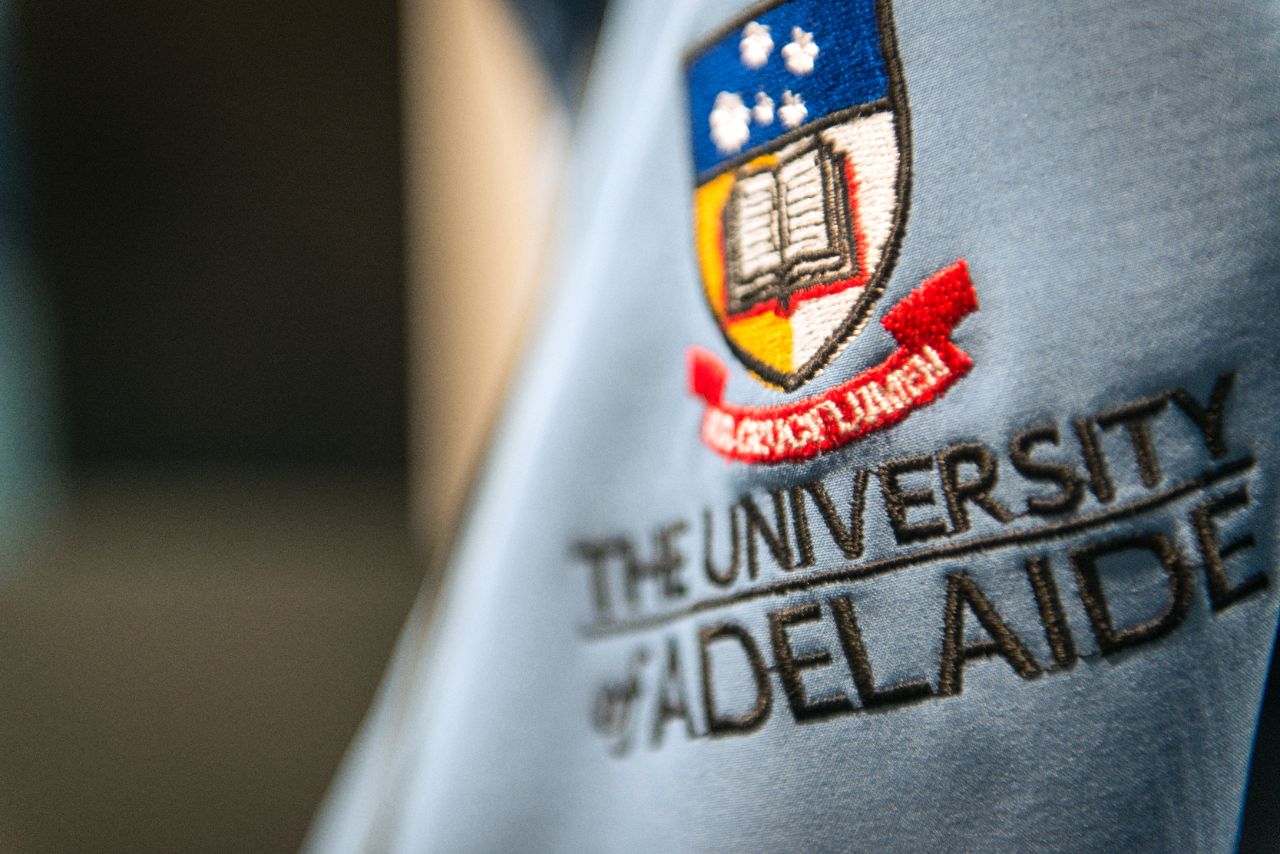 Shirt with University of Adelaide logo