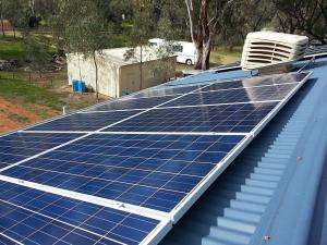 Solar panels on Morgan Ski Club rooftop