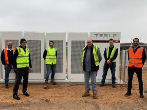 Roseworthy Campus Tesla battery system with staff