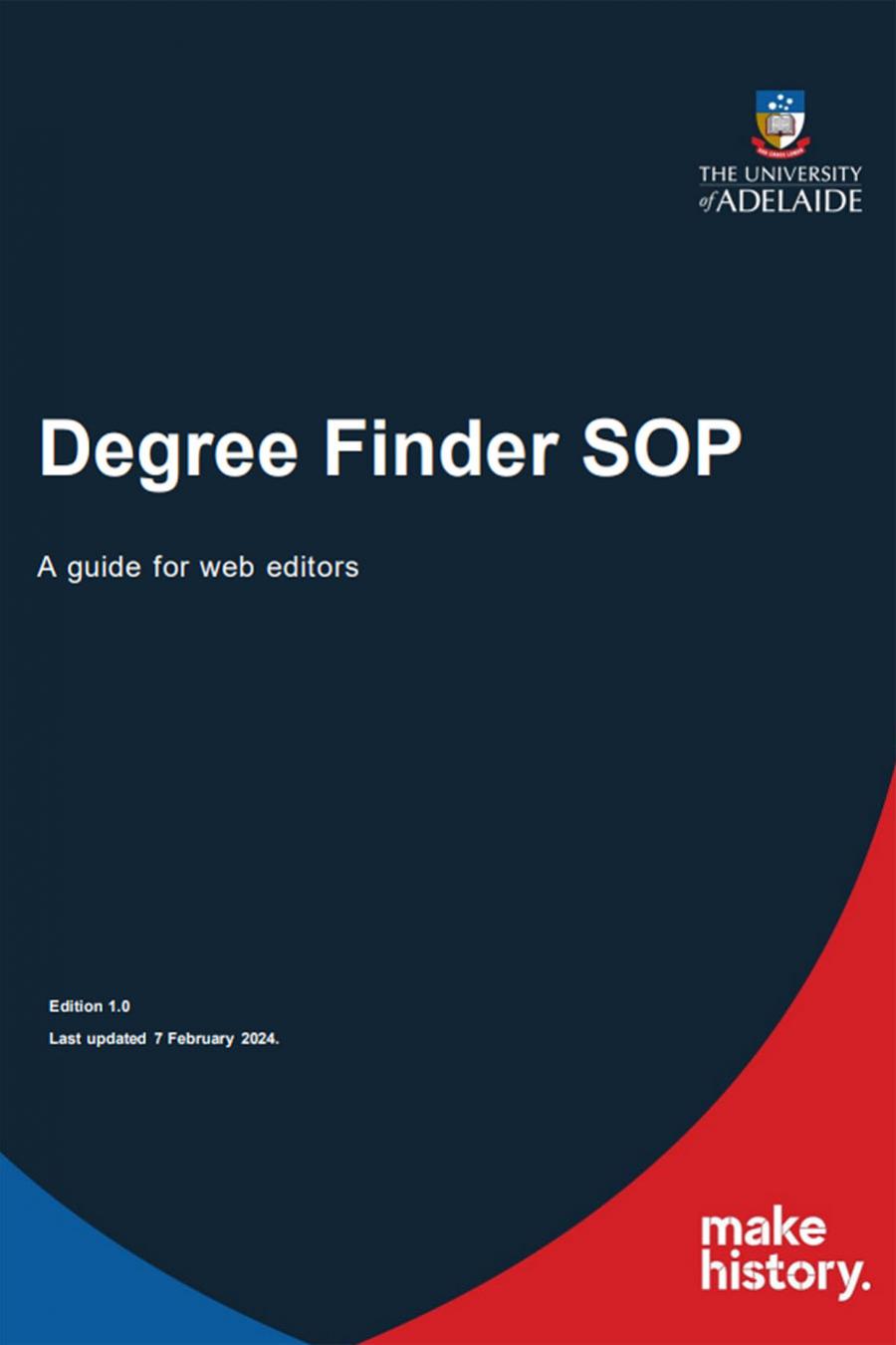 Click to open the PDF Degree Finder user guide