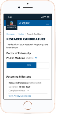 MyAdelaide research candidature