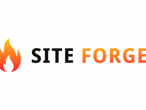siteforge.ai logo fire logo on 