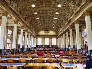 The spectacular Barr Smith Reading Room is a quiet study area on the North Terrace campus.