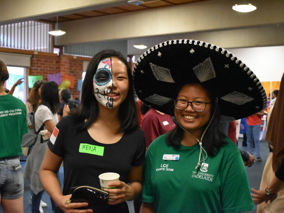 student volunteers cultural night
