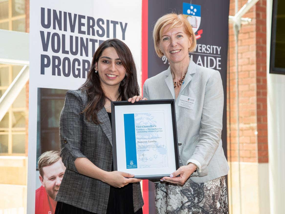 2019 Student Volunteer Award Nominee, Tanveen Lamba