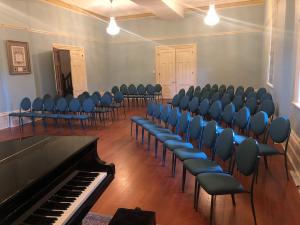 Ballroom, set up for a choral concert