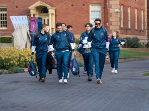 Team walking