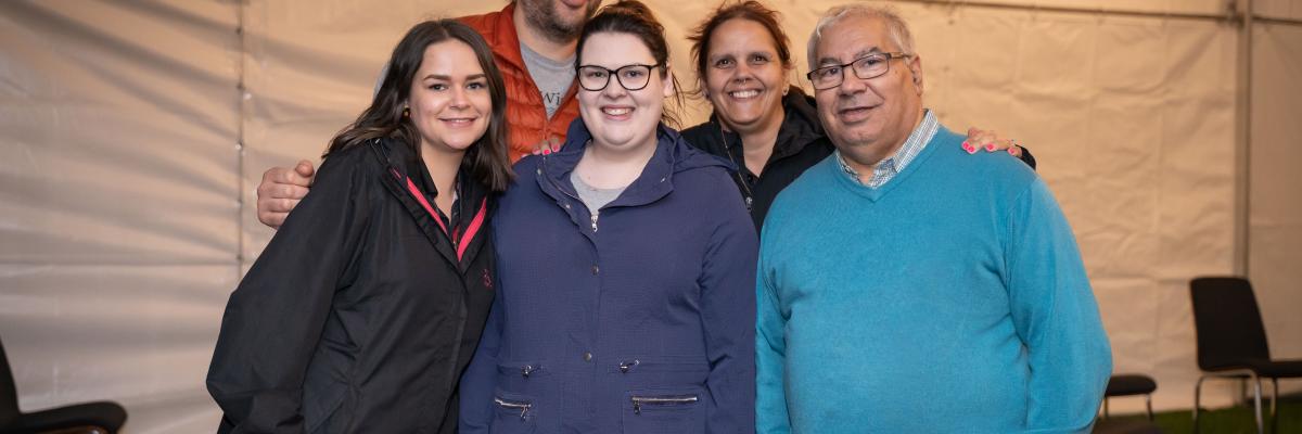 Uncle Rod with staff members from Wirltu Yarlu 