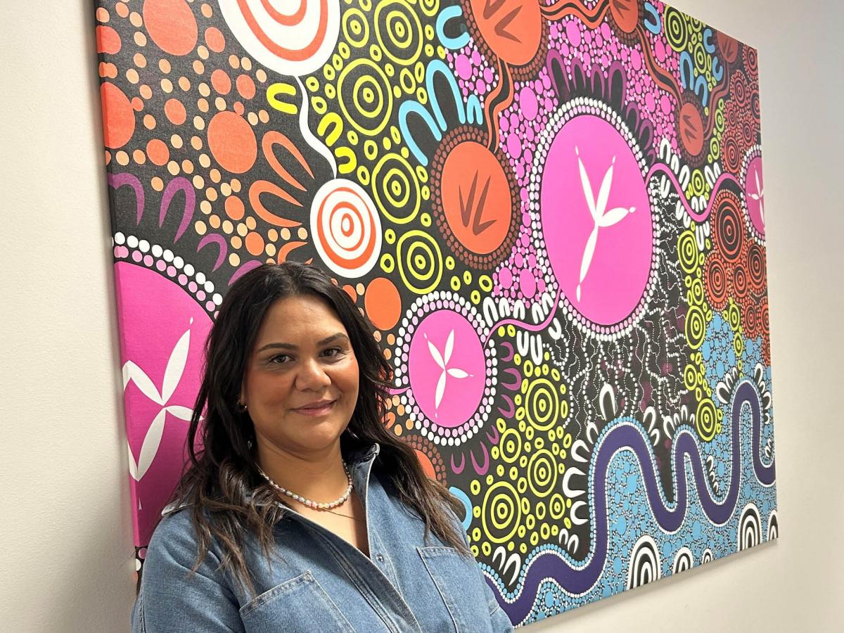 Kaurna, Ngarrindjeri, Narungga, and Wirangu artist, Gabriel Stengle